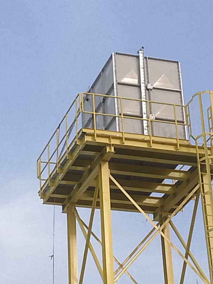 GRP/FRP Water Storage Tank Installation 3